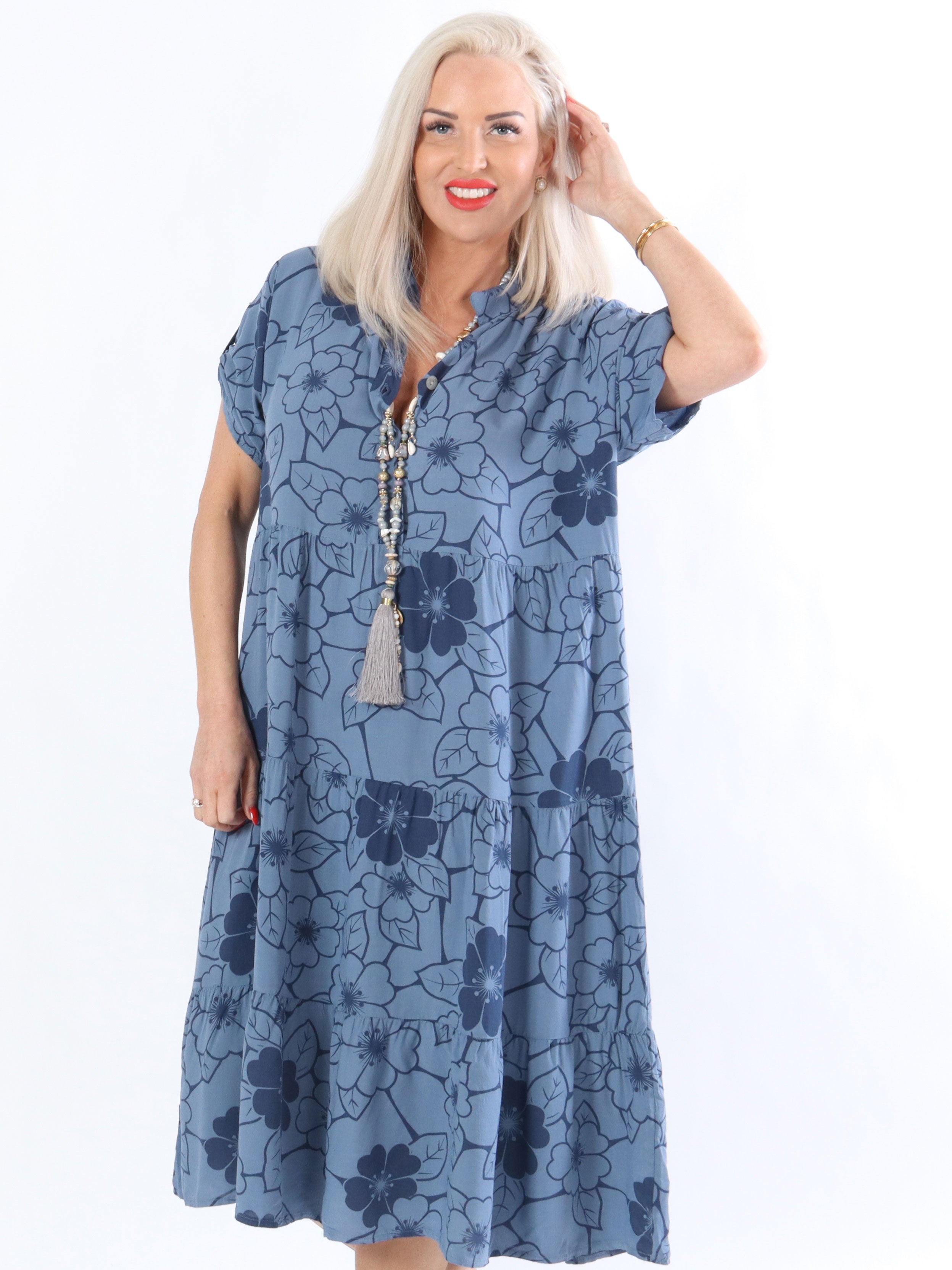 Litzy - Klänning med blommönster